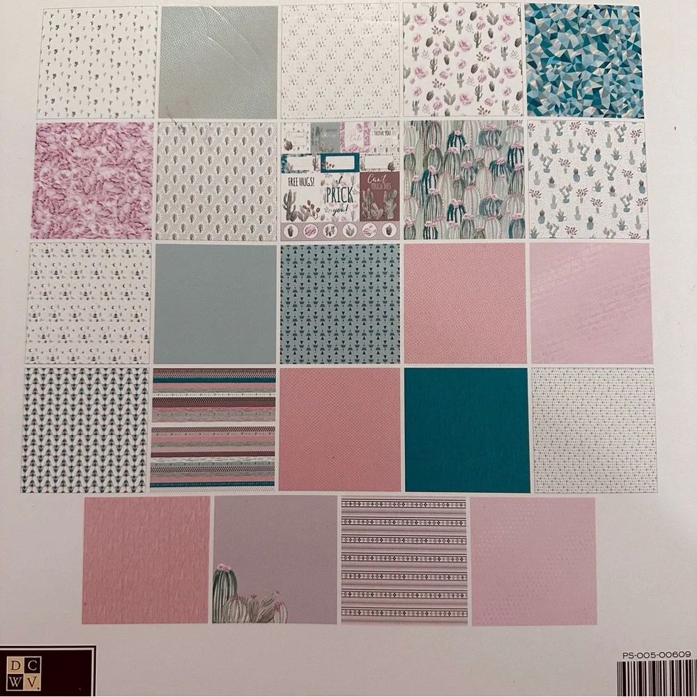 DCWV | Paper Pad | Cute Cute Cacti